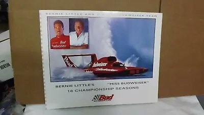 Miss Budweiser Hydroplane 18 Championship Seasons  Photo Info Card 10  By 8   • $6.99