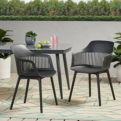 Irene Outdoor Modern Dining Chair (Set Of 2) • $188.51