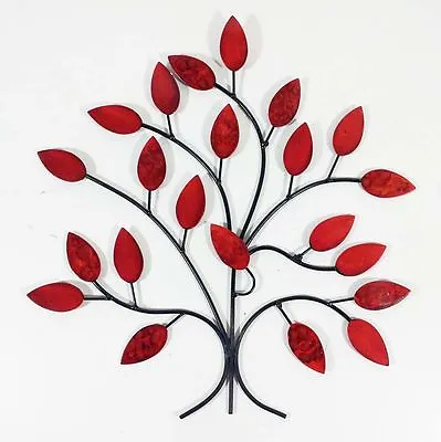 Contemporary Metal Wall Art Decor Sculpture - Fire Summer Tree Branch • £29.99