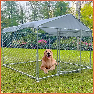 6.56x4.92ft Outdoor Dog Playpen Cage Pet Exercise Fence Kennel Walk-in Run House • £188.78