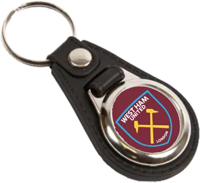 £2.99 • Buy WEST HAM UNITED FC Leather Look Key Fob, Key Ring