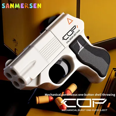 £3.59 • Buy COP 357 Toy Gun Soft Bullet Pistol Model Foam Shell Ejecting Blaster Clock Guns