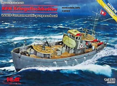 ICM 1/350 KFK Kriegsfischkutter WWII German Boat New Plastic Model Kit S.018 • £9.95