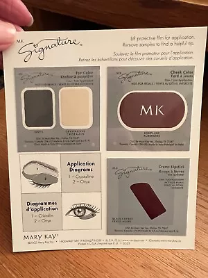 Mary Kay Signature Color Sample Card-Shadows-Blush-Lipstick-You Choose Shade • $1