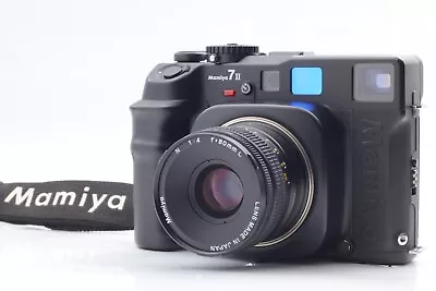[MINT W/Strap] Mamiya 7II Black Medium Format Film Camera + N 80mm F4 From JAPAN • $5299.99