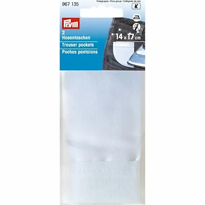 £3.39 • Buy Prym Repair Trouser Pockets - White