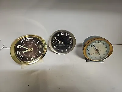 Big  Ben Westclox Wind Up Alarm Clocks For Parts Only Lot Of 3 Vintage  • $19.99