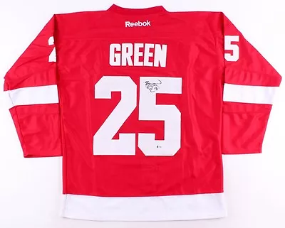 Mike Green Signed Redwings Jersey (Beckett COA) 29th Overall Pick 2004 NHL Draft • $189.95