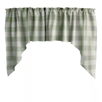 Lovemyfabric Buffalo Check Polyester Swag/Valance 72 Inch Wide 36 Inch Tall • $31.99