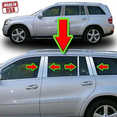 Chrome Pillar Trim For Mercedes GL-Class 07-12 X164 10pc Set Door Cover Post • $59.99