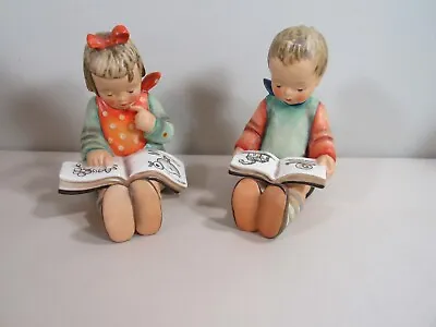 Vintage Pair Goebel MJ Hummel #14/A And B “Book Worm” Boy And Girl Book End • $85