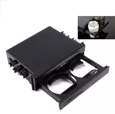 Double Din Radio Pocket Drink-Cup Holder +Storage Box For Universal Car Truck • $23.75