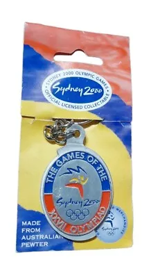 Official Licensed Keyring Sydney 2000 Olympic Games Keychain Australian Pewter • £14.99