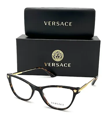 VERSACE VE3309 108 Havana / Demo Lens 52mm Eyeglasses • $168.52