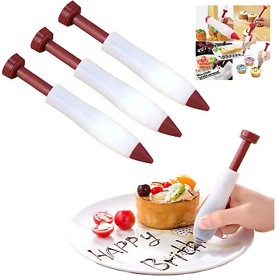 Silicone Syringe Pen Cream Chocolate Icing Decorating • £1.38