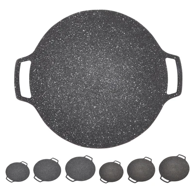 £22.34 • Buy Korean BBQ Plate Home Outdoor Barbecue Grill Non Stick Circular Frying Pan Hot