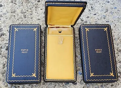 Us Wwii Blue Leatherette “ph” Medal Cases • £50.19
