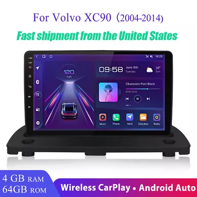 Android 12 Radio Stereo GPS Navi Wifi 4G CARPLAY FAST! For Volvo XC90 2004-2014 • $279.99