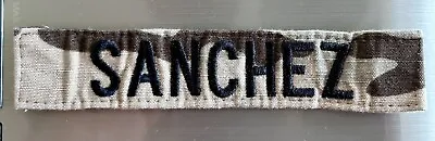 Sanchez Name Tape Multicam Scorpion OCP Army Sew On • $1.80