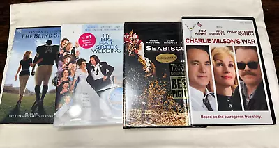 Lot Of 4 NWT DVDs: SeaBiscuit Blind Side Big Fat Greek Wedding Charlie Wilson • $5.99