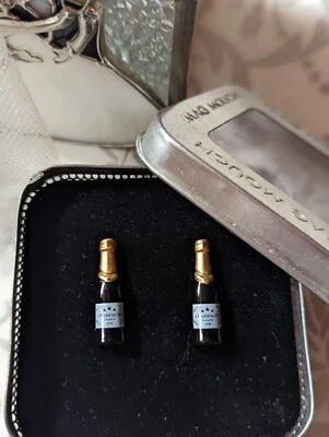 £4 • Buy Champagne Cufflinks Novelty Bottle  Congratulations Unusual  Mag Mooch