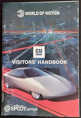 1987 Walt Disney World Epcot Center World Of Motion Handbook GM Pontiac Cadillac • $9.99