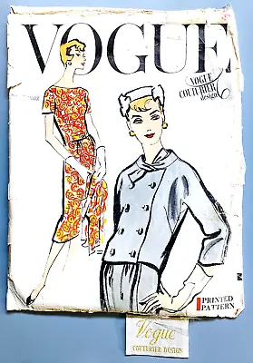 1957 Vogue Couturier Design  #999  Cut/complete/label  Sz. 14 • $35