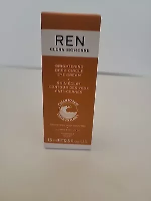 REN Clean Skincare Brightening Dark Circle Eye Cream 0.5 Fl Oz/15 Ml - VEGAN • $14.99