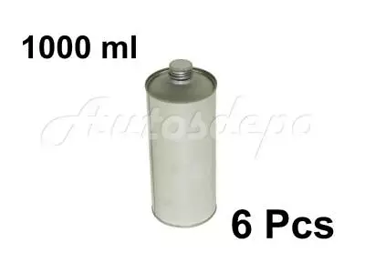 Quart Size (1000 Ml) Paint Tinplate Can (Screw Top Metal Cap / Plastic Cap) 6Pcs • $34.95