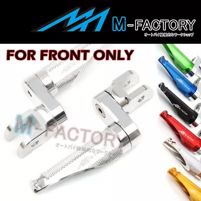 CNC 25mm Lower Silver Rider Foot Pegs SHINOBI For Dragster 800 RR / RC 15-19 18 • $79.33
