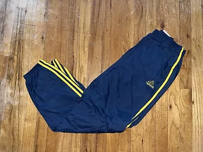 Vintage Adidas Nylon Track Pants Men’s S Small 80s Sweatpants Satin Shiny RARE • $43.99