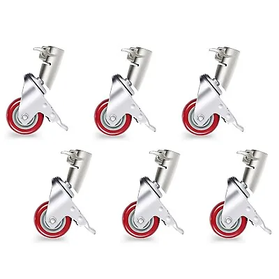 Neewer 6pcs Photo Studio Swivel Caster Wheel Sets 75mm ONLY Fit Neewer C Stand • $149.99