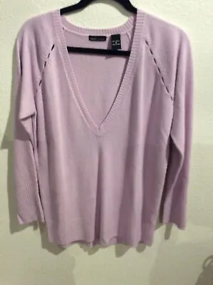 MODA International Medium Sweater- Purple Victoria Secret- V-Neck Long Sleeve • $7.98