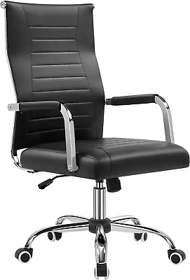 PU Leather Managerial Chair High Back Computer Desk Chair Management Task Cha... • $108.99