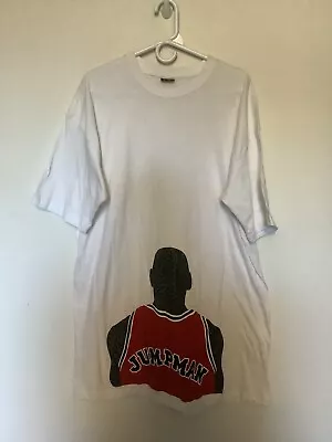 Jumpman Men's White Short Sleeve T-Shirt Size 4XL 100% Cotton Michael Jordan • $9.80