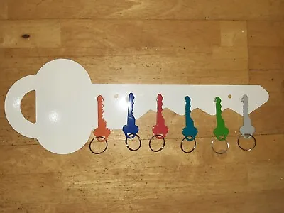 £6.99 • Buy Magnetic Wall Mounted Key Holder Includes 6 Coloured Keys New