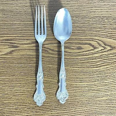 Spoon & Fork Acorn CHARTER OAK  1847 Rogers Bros XS Triple Silverplate 1906 • $9.99