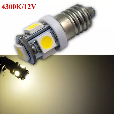 4 X 12V Jaguar Mk2 Daimler V8 LED Warm White Instrument Bulb 150LM E10 5050 5SMD • $3.26