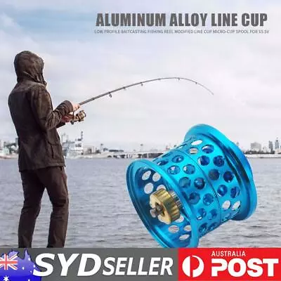 Low Profile Casting Fishing Reel Modified Line Cup For DAIWA Steez (Blue) • $27.09