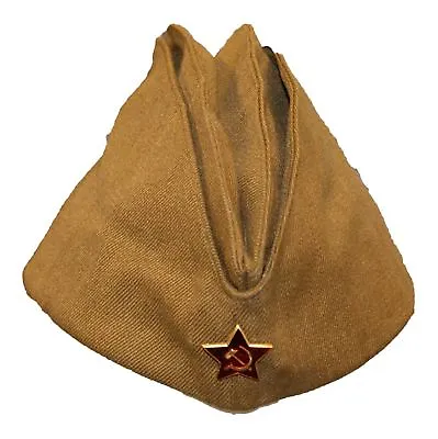 £11.99 • Buy Army Hat Original Russian 1970 USSR Soviet Military Uniform Star Side Forage Cap
