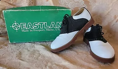 Vintage Eastland  Classic Black/white Saddle Shoes Womens 8.5M • $45