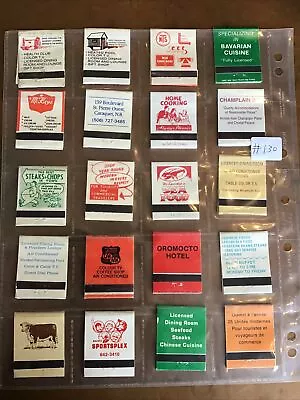 Lot Of 20 Mixed Vintage New Brunswick NB. Empty Matchbook Covers  #130 • $7.28