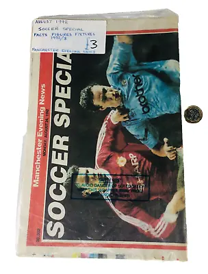 Newspaper Manchester United Evening News Soccer Special Vintage 1992 Ra • £13.59