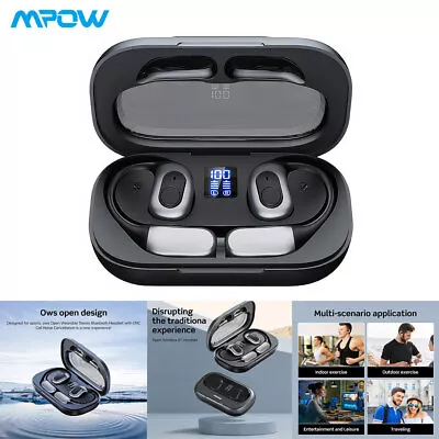 View Details MPOW J13 Wireless Earphones Open Ear Hook Earbuds Bluetooth Sports OWS Headphone • 22.99£