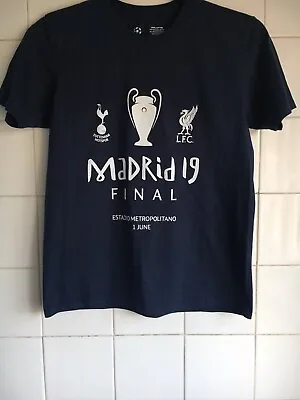 £6 • Buy 34-36  Liverpool V Tottenham Hotspur Navy 2019 Kids Champions League Final T NWT