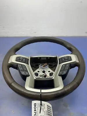 2017 - 2019 Ford F250 Sd Oem King Ranch Steering Wheel W/ Adaptive Cruise *worn* • $339.32