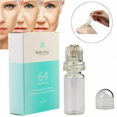 $10.40 • Buy Hydra Roller 64pin Micro Needle Derma Applicator Bottle Roller Serum Injection