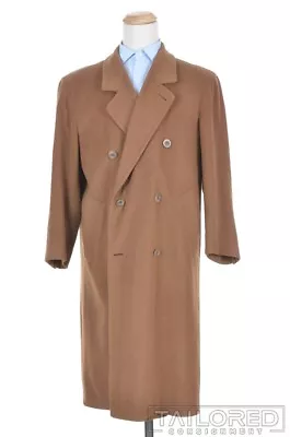 DAREBRIDGE Vicuna Brown 100% PURE CASHMERE Jacket Coat OVERCOAT - LARGE • $136.50