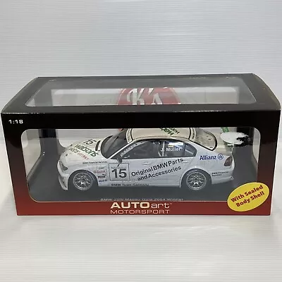 AUTOart 1/18 BMW 320i E46 Macau Guia Race 2004 J. Muller #15 Motorsport 80449 • $139