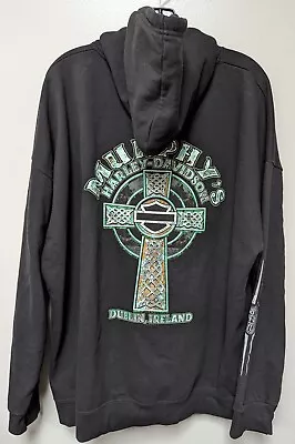 Murphy's Harley Davidson Dublin Ireland Men's Zip Up Hoodie 2XL • $42.99